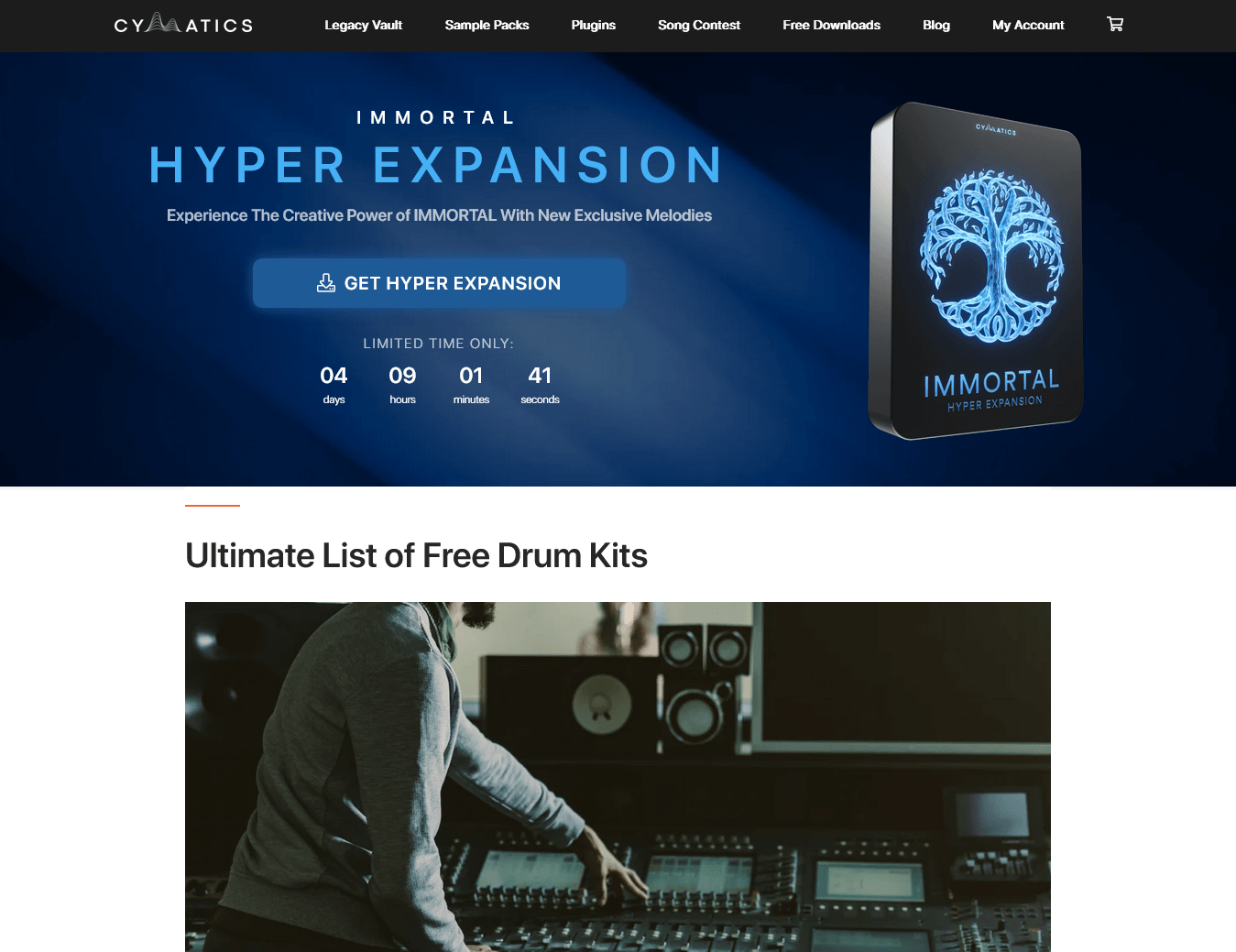 cymatics free drum kits and house samples