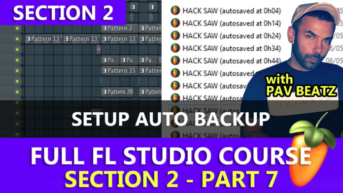 How to setup auto backup files in FL Studio