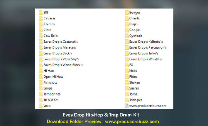 Download Eves Drop Hip-Hop & Trap Drum Kit