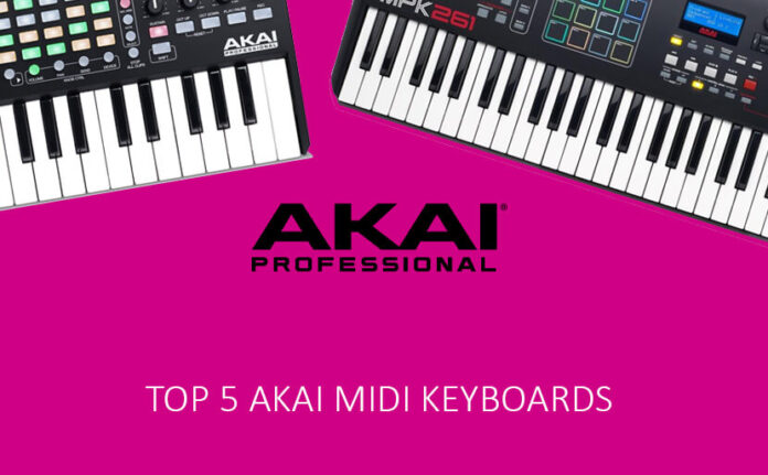 5 AKAI MIDI Keyboards