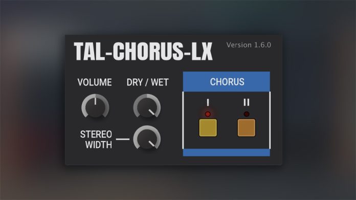 Tal Chorus LX Free Vocal VST Plugin