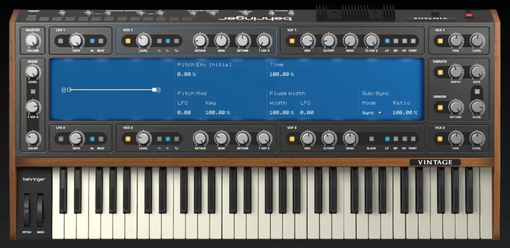 Vintage Synthesizer VST by Behringer