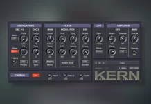 Kern Synthesizer is a Free VST Plugin that comes with 63 free Synth Style Presets Kern synthesizer vst