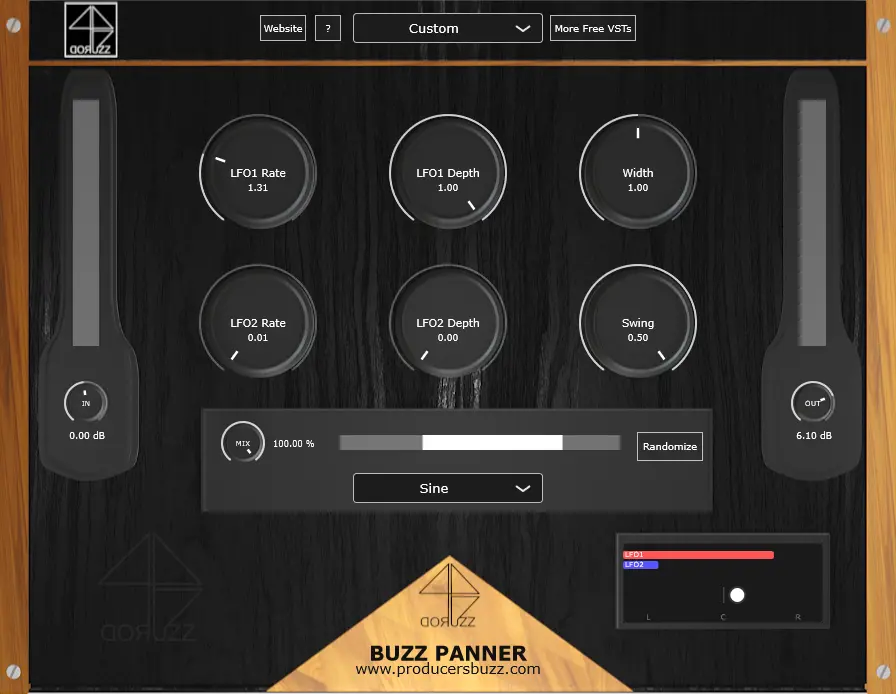 Hi-Hat left and right automation pan settings 1 Hi-Hat left and right automation pan settings 1