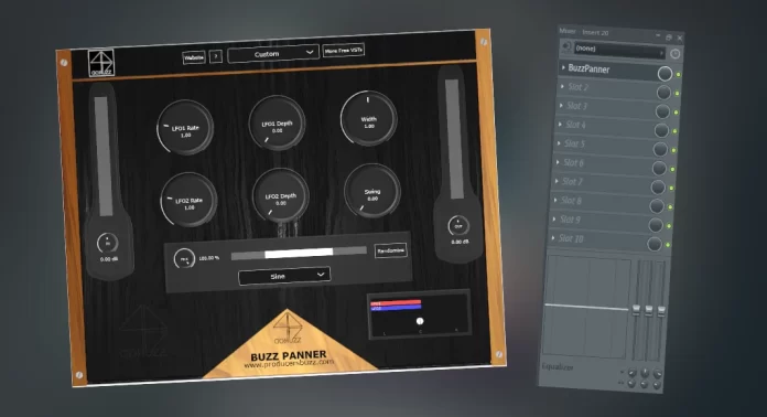 How to automatically pan hi-hats using a free VST buzz panner