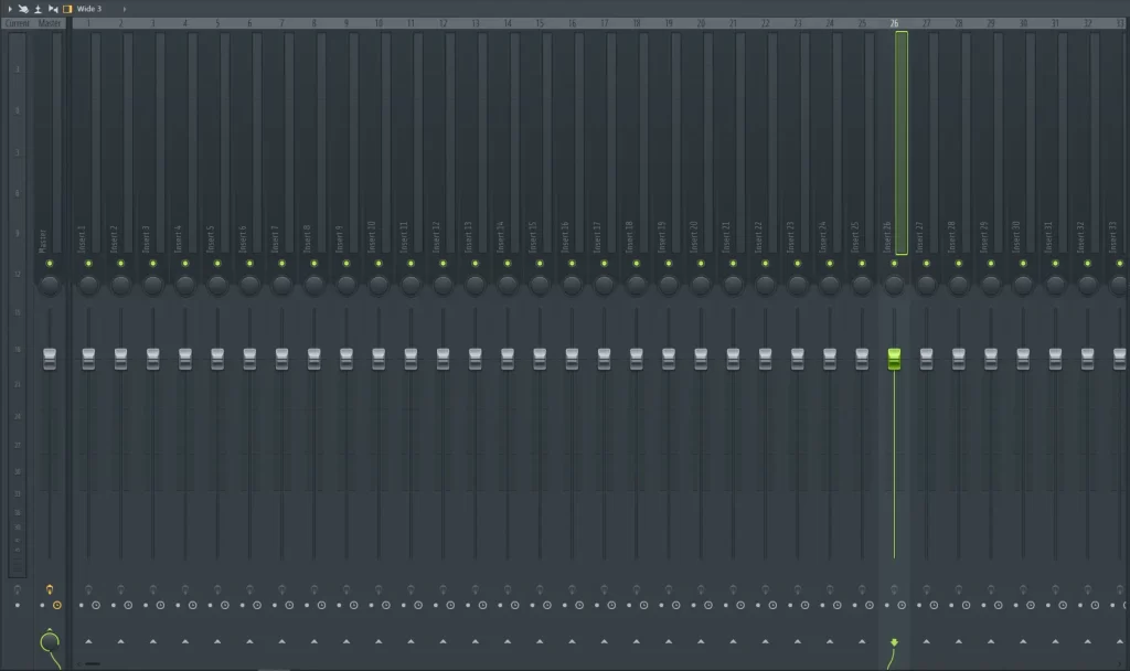 FL Studio channel mixer without any changes