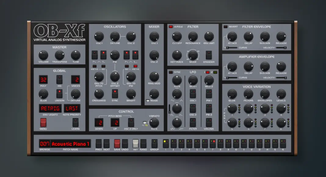 ob xf sythesizer synth ob xf sythesizer synth